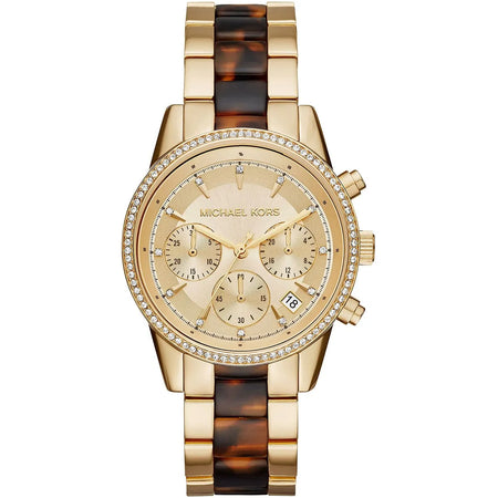 ساعة مايكل كورس Ritz Gold Dial Two Tone