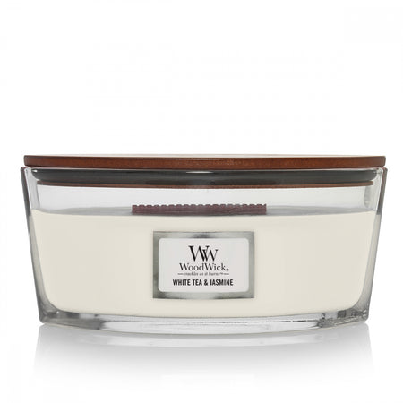 شمعة معطرة وودويك White Tea and Jasmin Ellipse Jar