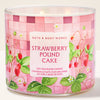 Bath & Body Works Strawberry Pound Cake 3-Wick Scented Candle