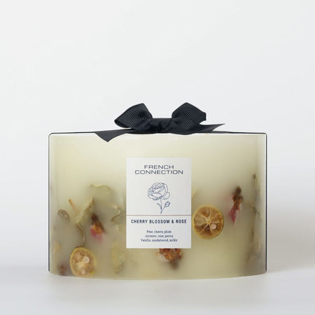 French Connection Cherry Blossom and Rose Scented Candle