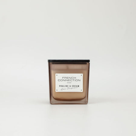 French Connection Praline and Cream Square Jar Scented Candle