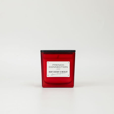 شمعة معطرة فرنش كونكشن Cherry and Merlot Square Jar