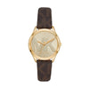 Michael Kors Jaycie Logo and Gold-Tone Watch