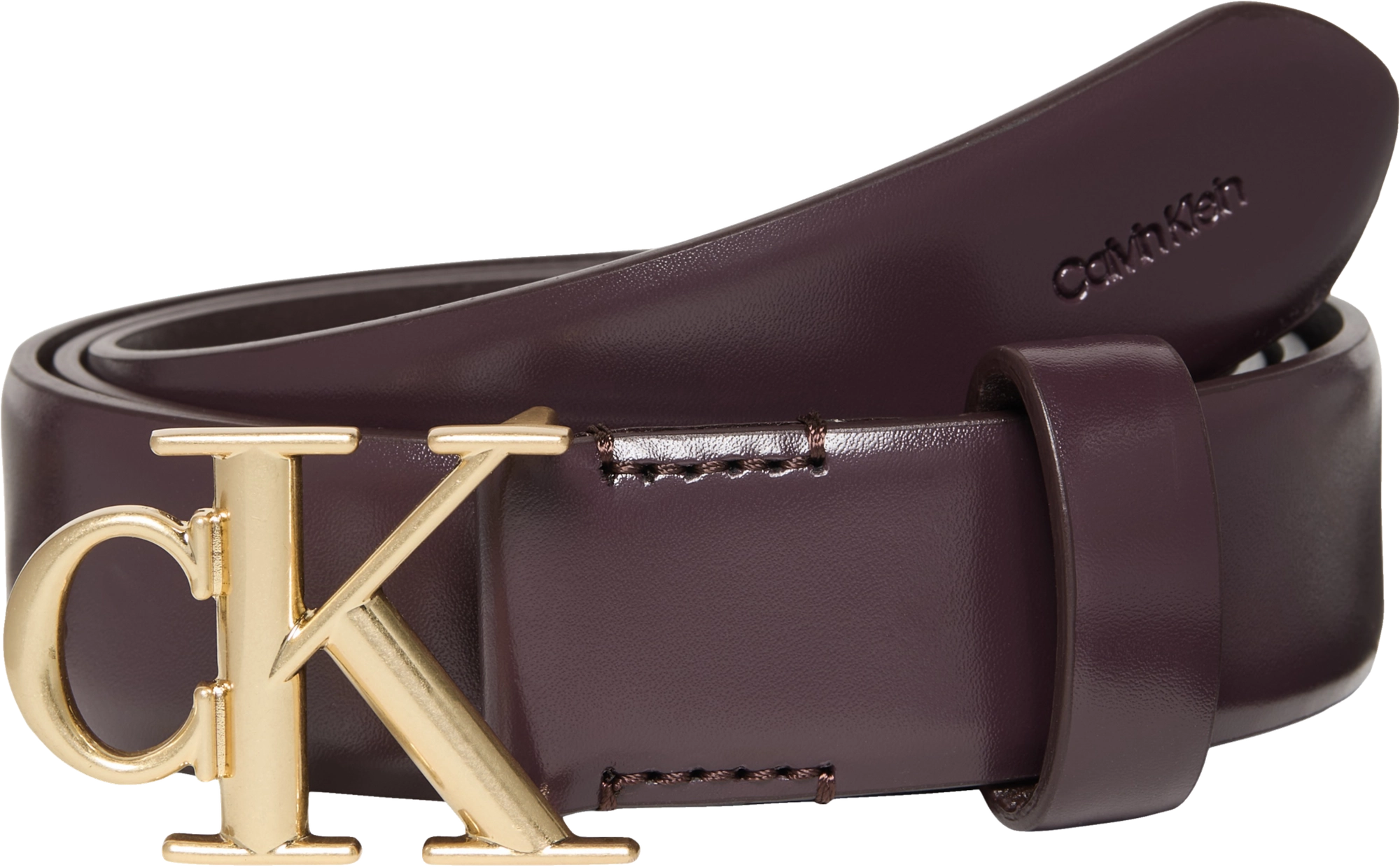 Calvin Klein Round Buckle 30mm Smooth Belt