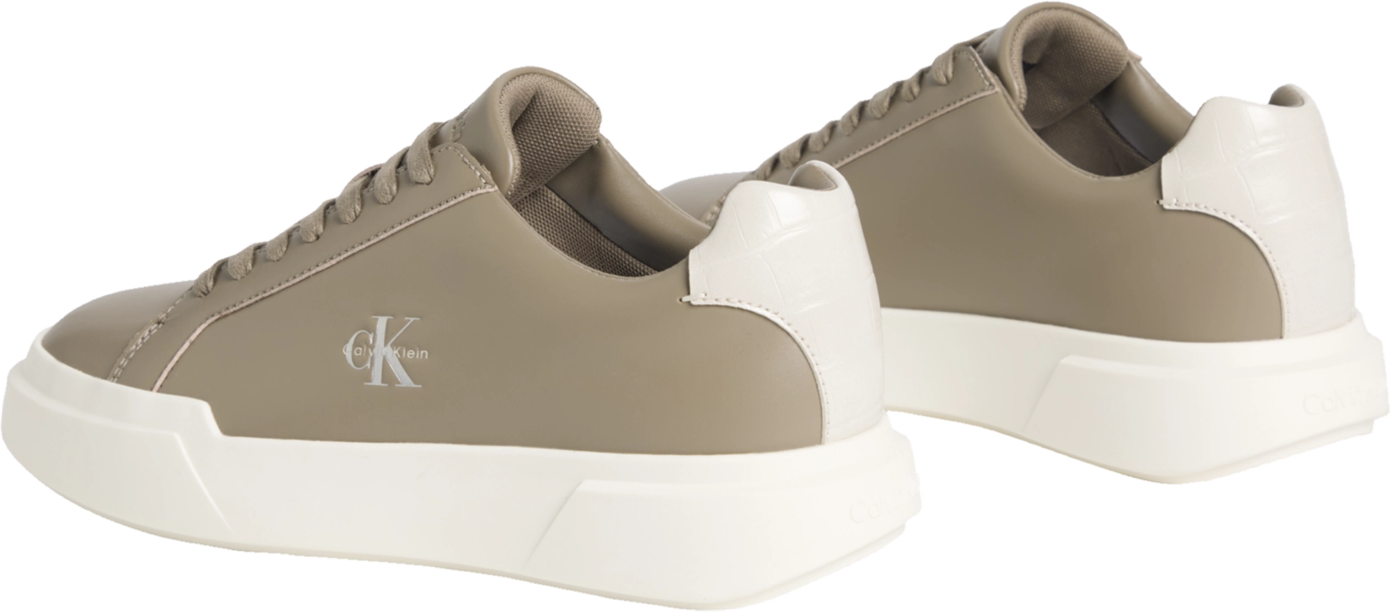 Calvin Klein Chunky Cups Laceup Lth Bt Croc Sneaker