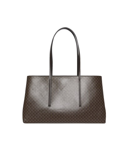 Calvin Klein Emblem Aop Medium Work Tote Bag