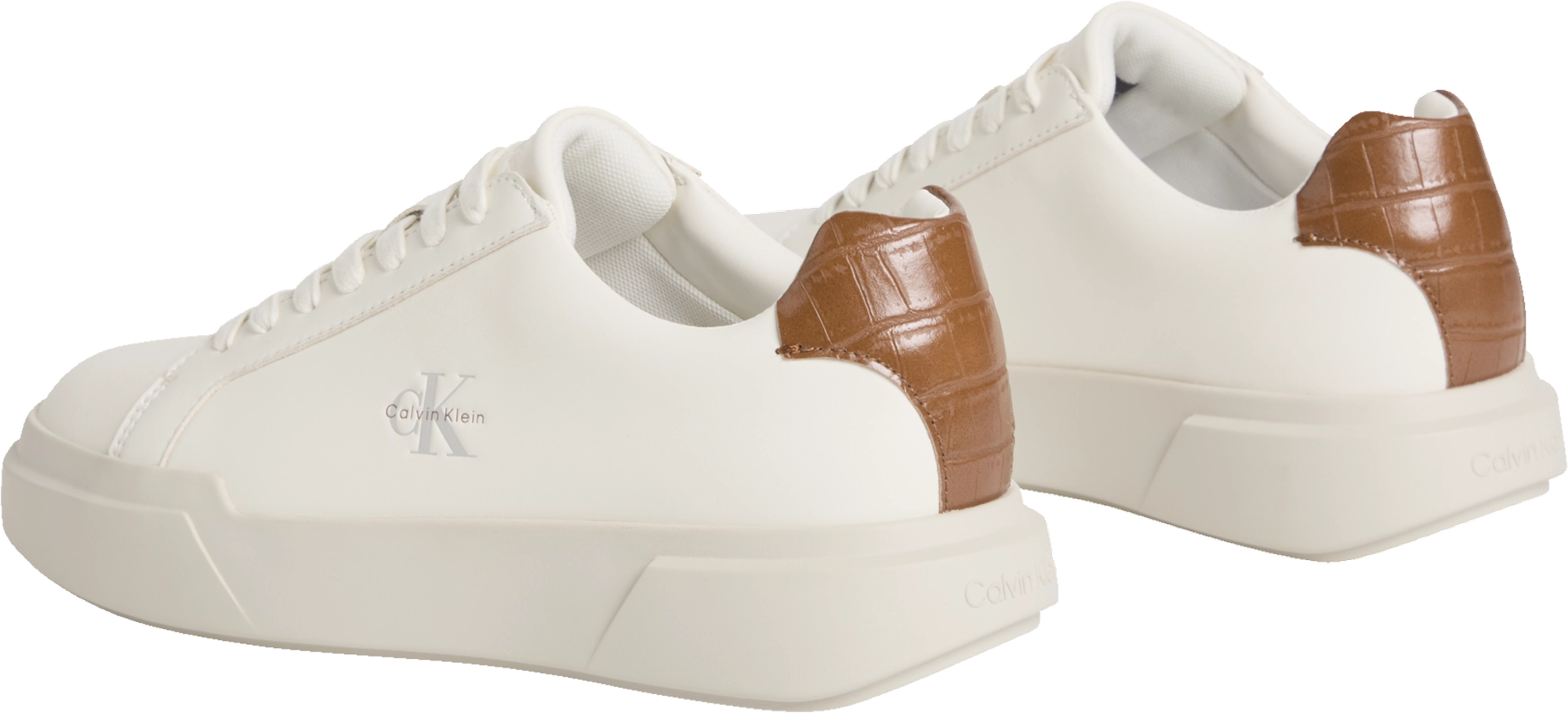 Calvin Klein Chunky Cups Laceup Lth Bt Croc Sneaker