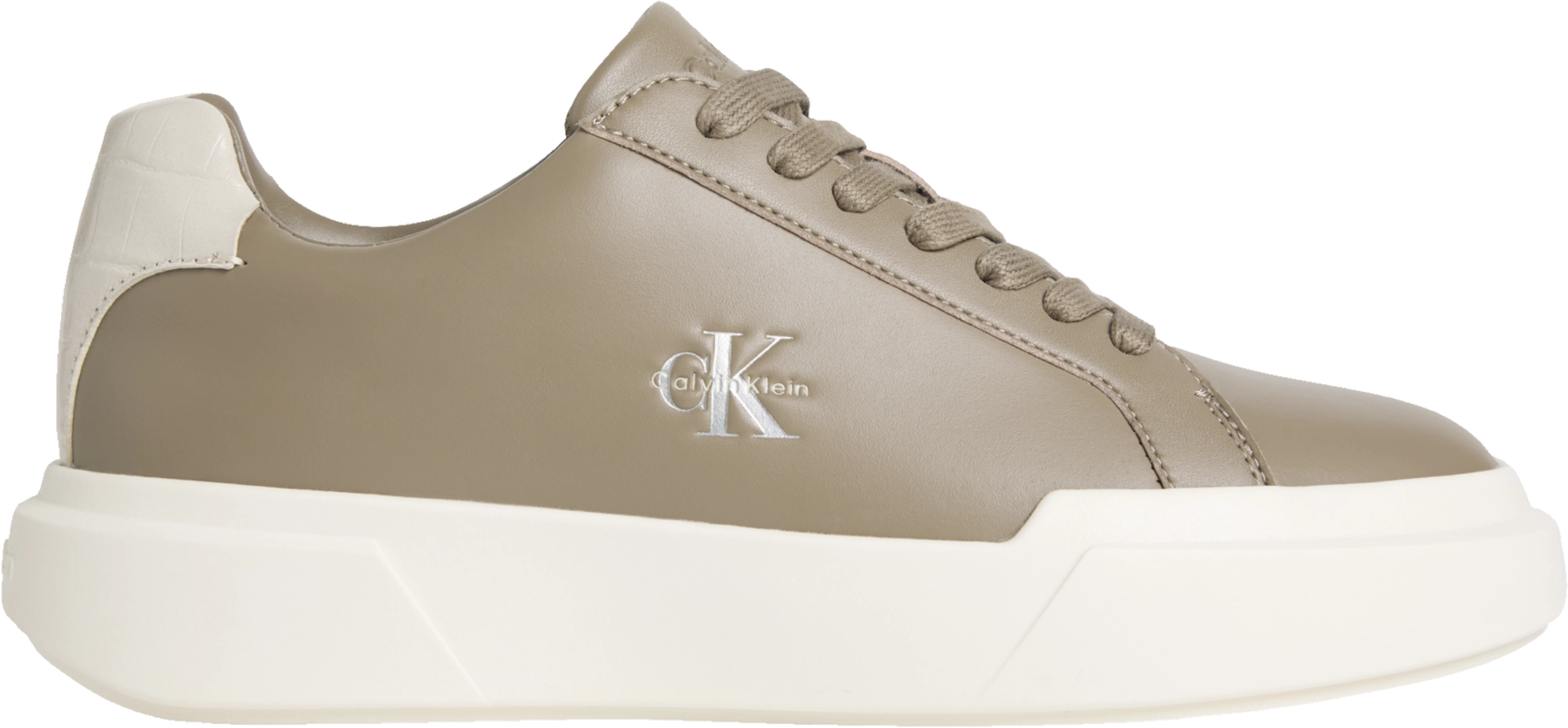 Calvin Klein Chunky Cups Laceup Lth Bt Croc Sneaker