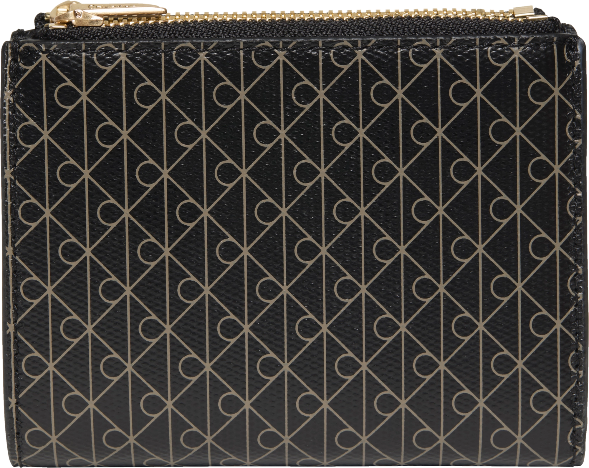 Calvin Klein Emblem Aop Double Zip Bifold Wallet