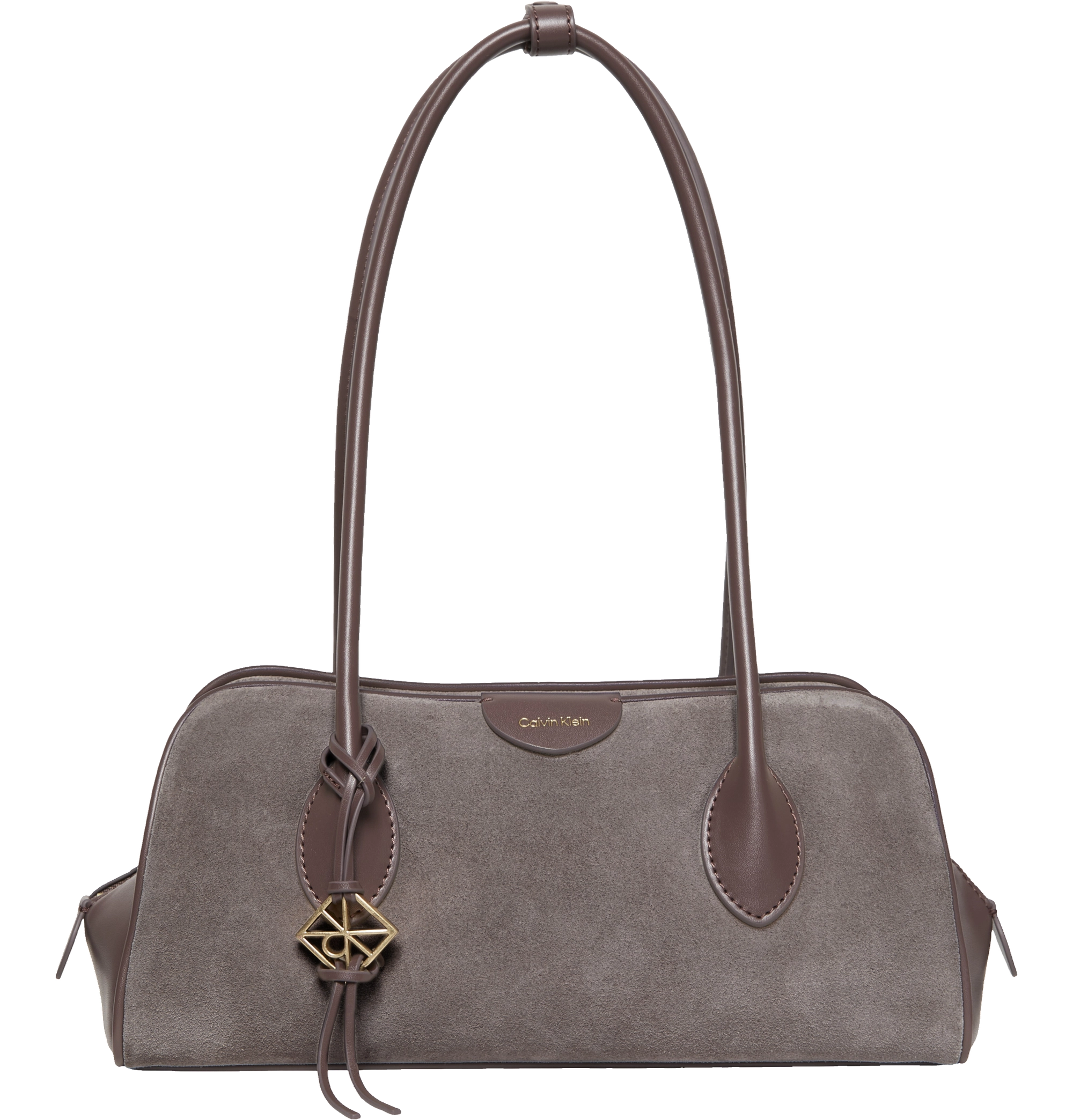 حقيبة كالفين كلاين Emblem Trio Suede Shoulder