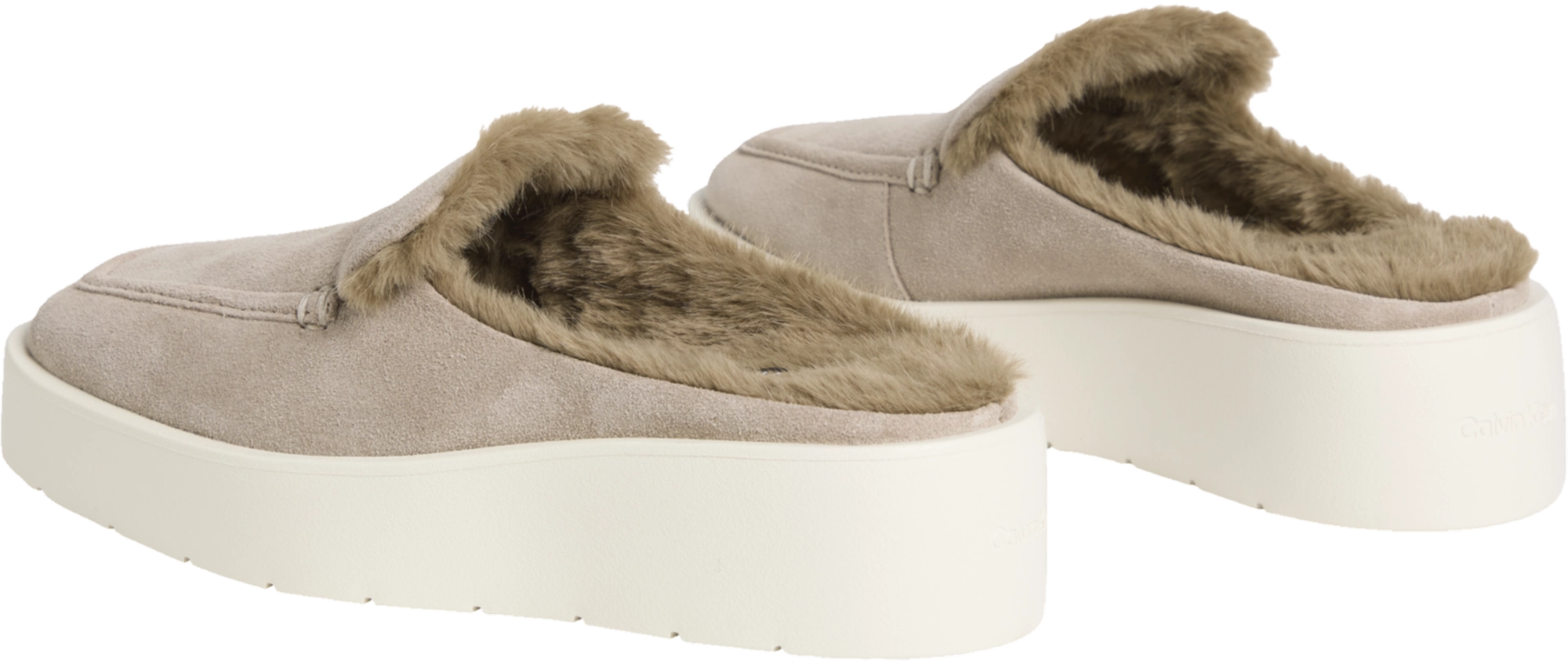Calvin Klein Flatform Mule Suede Wl Shoe
