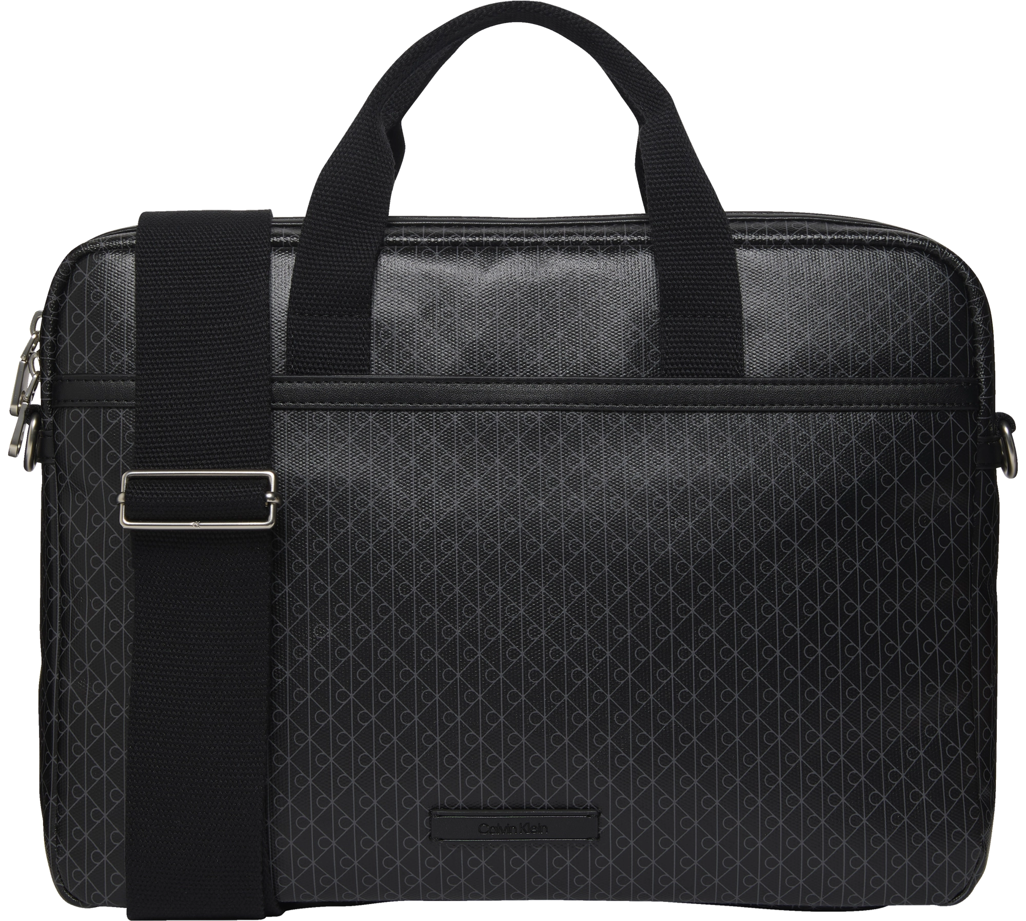 Calvin Klein Emblem Aop Coated Commuter Lapto Bag