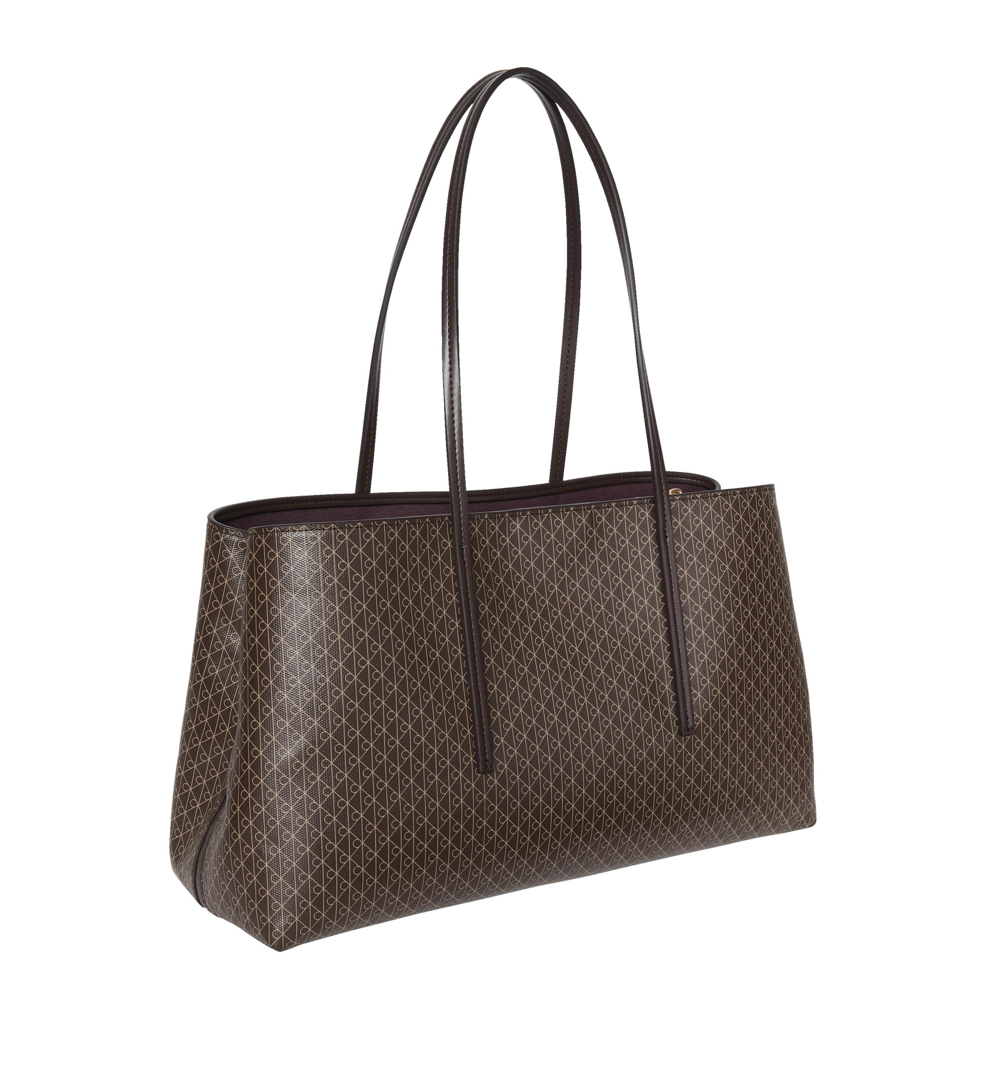 حقيبة كالفين كلاين Emblem Aop Medium Work Tote