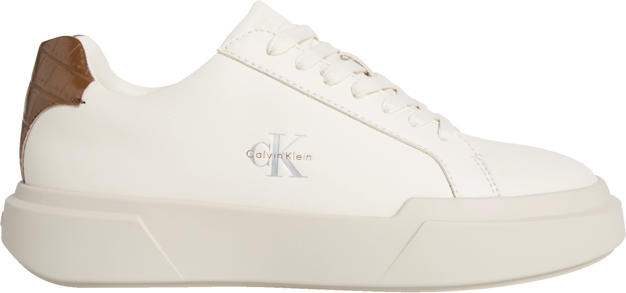 Calvin Klein Chunky Cups Laceup Lth Bt Croc Sneaker