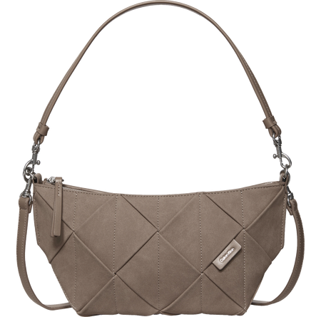 Calvin Klein Woven Sueded Shoulder Bag