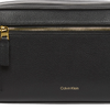 Calvin Klein Premium Leather Dopp Kit Bag