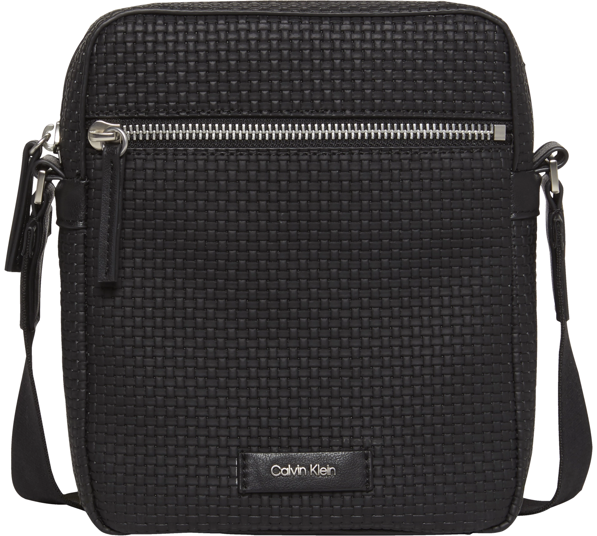 Calvin Klein Embossed Woven Reporter Bag