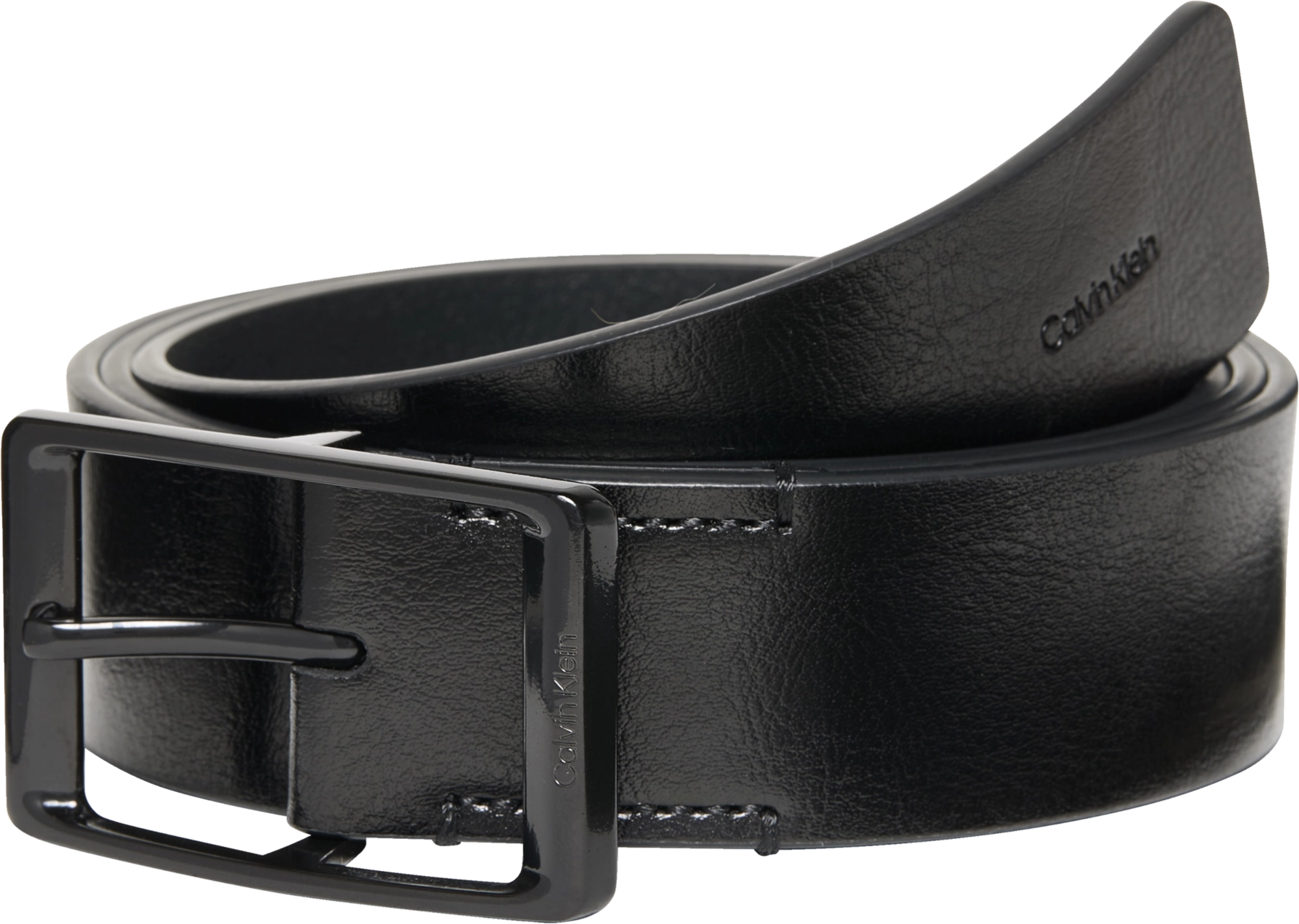 Calvin Klein Casual Round Buckle Tumbled 35mm Belt