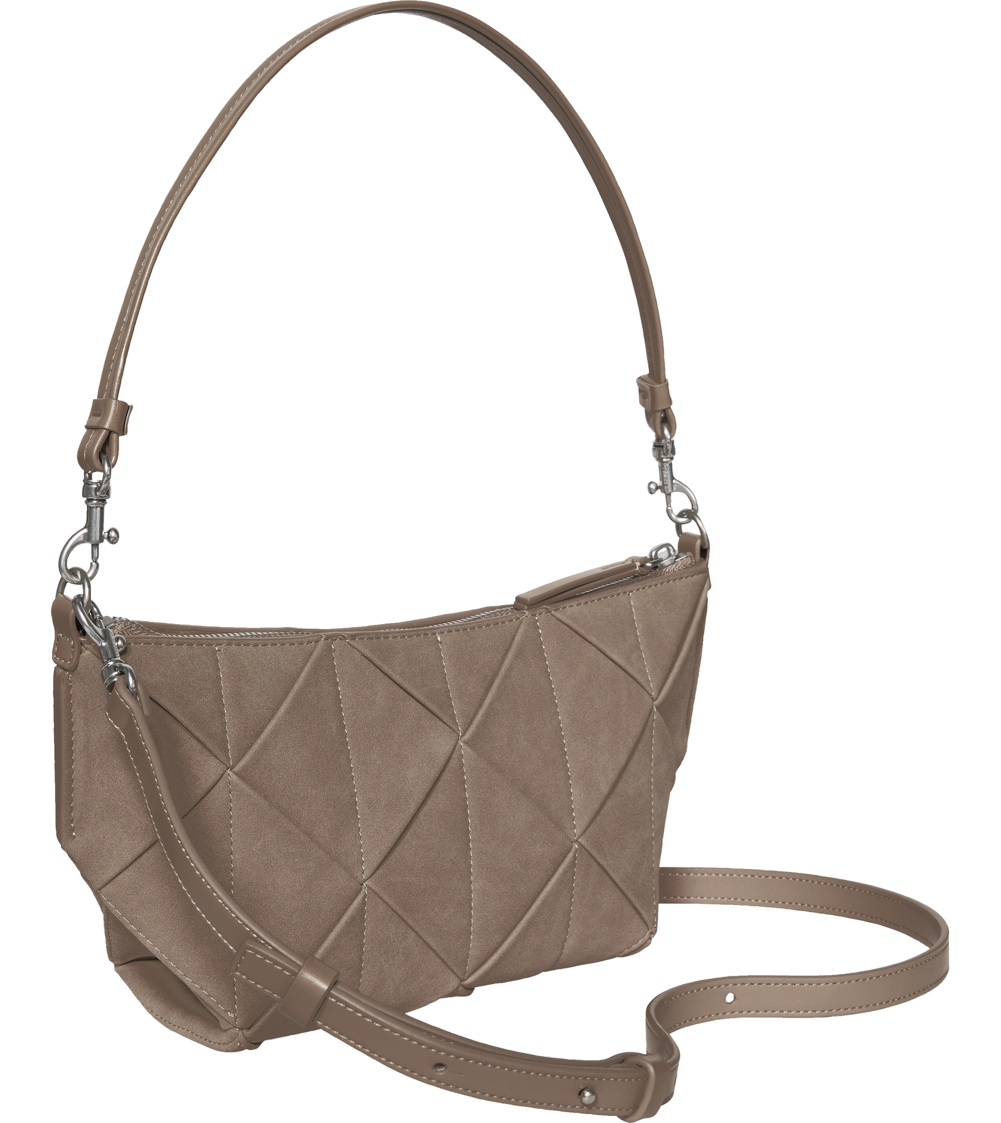 Calvin Klein Woven Sueded Shoulder Bag