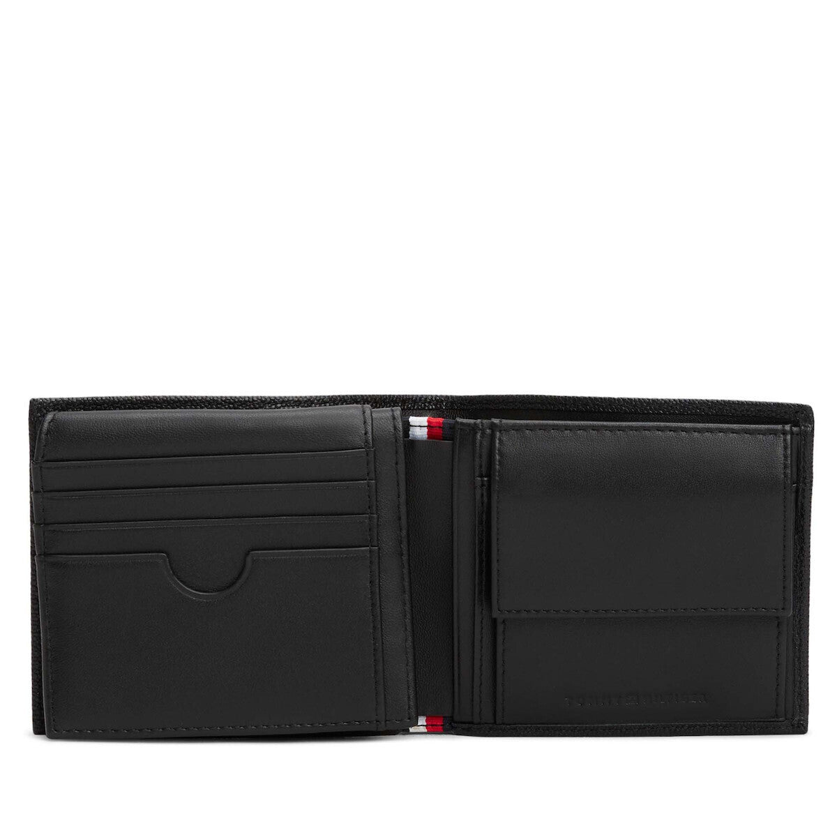 Tommy Hilfiger Enamel Flag Leather Bifold Wallet