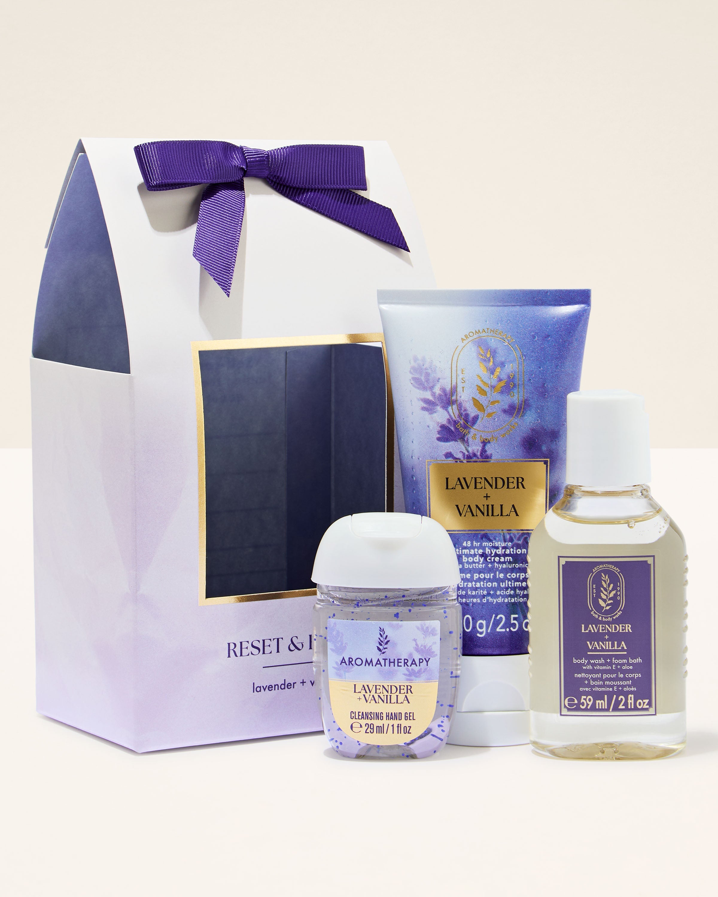 Bath & Body Works Lavender Vanilla Mini Gift Set