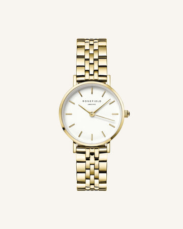 Rosefield Small Edit White Gold Watch