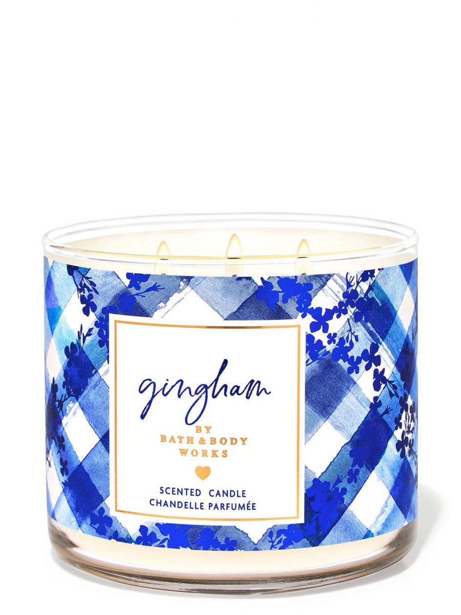 شمعة معطرة باث اند بودي وركس Gingham 3-Wick