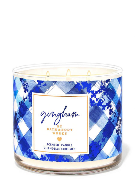 Bath & Body Works Gingham 3-Wick Scented Candle