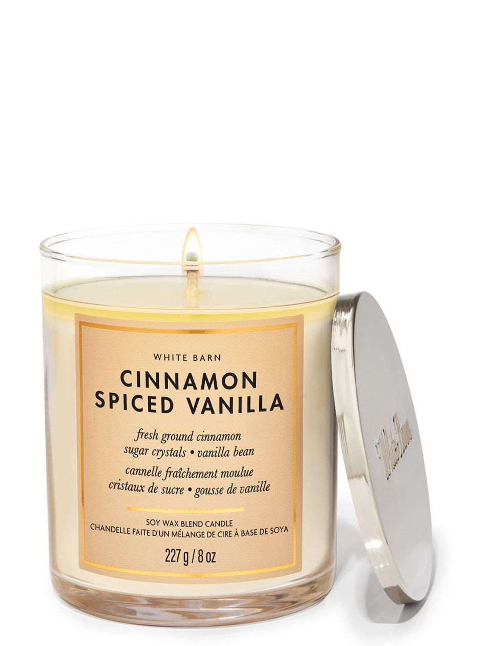 شمعة معطرة باث اند بودي وركس Cinnamon Spiced Vanilla