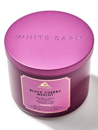 White Barn Black Cherry Merlot 3-Wick Scented Candle
