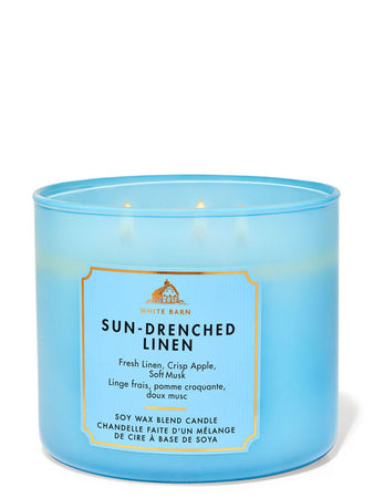 شمعة معطرة وايت بارن Sun-Drenched Linen 3-Wick
