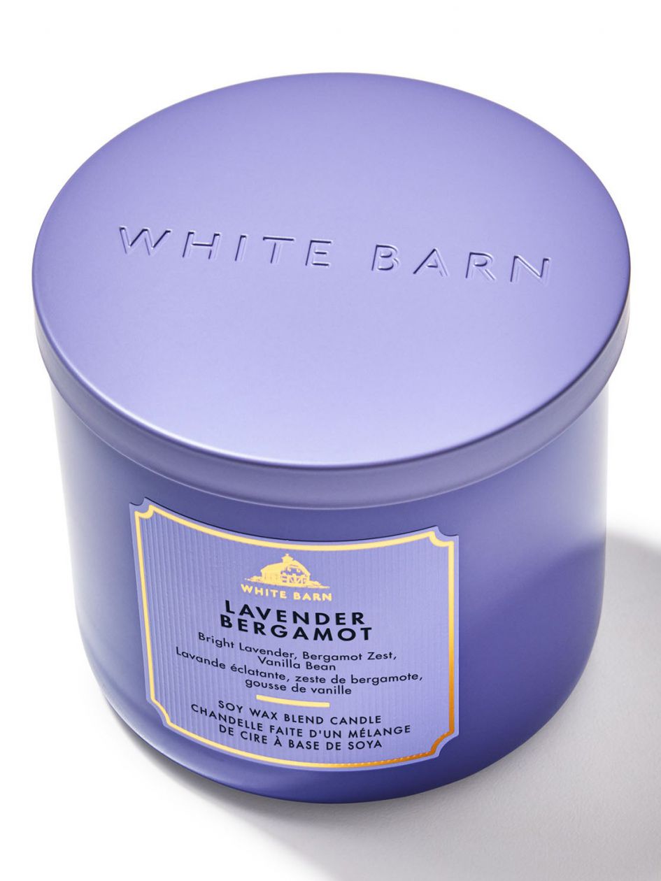 شمعة معطرة وايت بارن Lavender Bergamot 3-Wick
