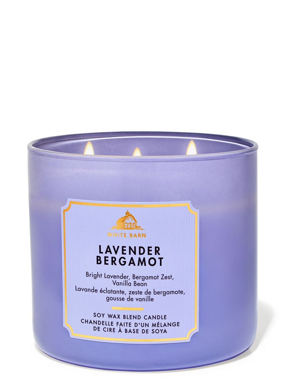 شمعة معطرة وايت بارن Lavender Bergamot 3-Wick