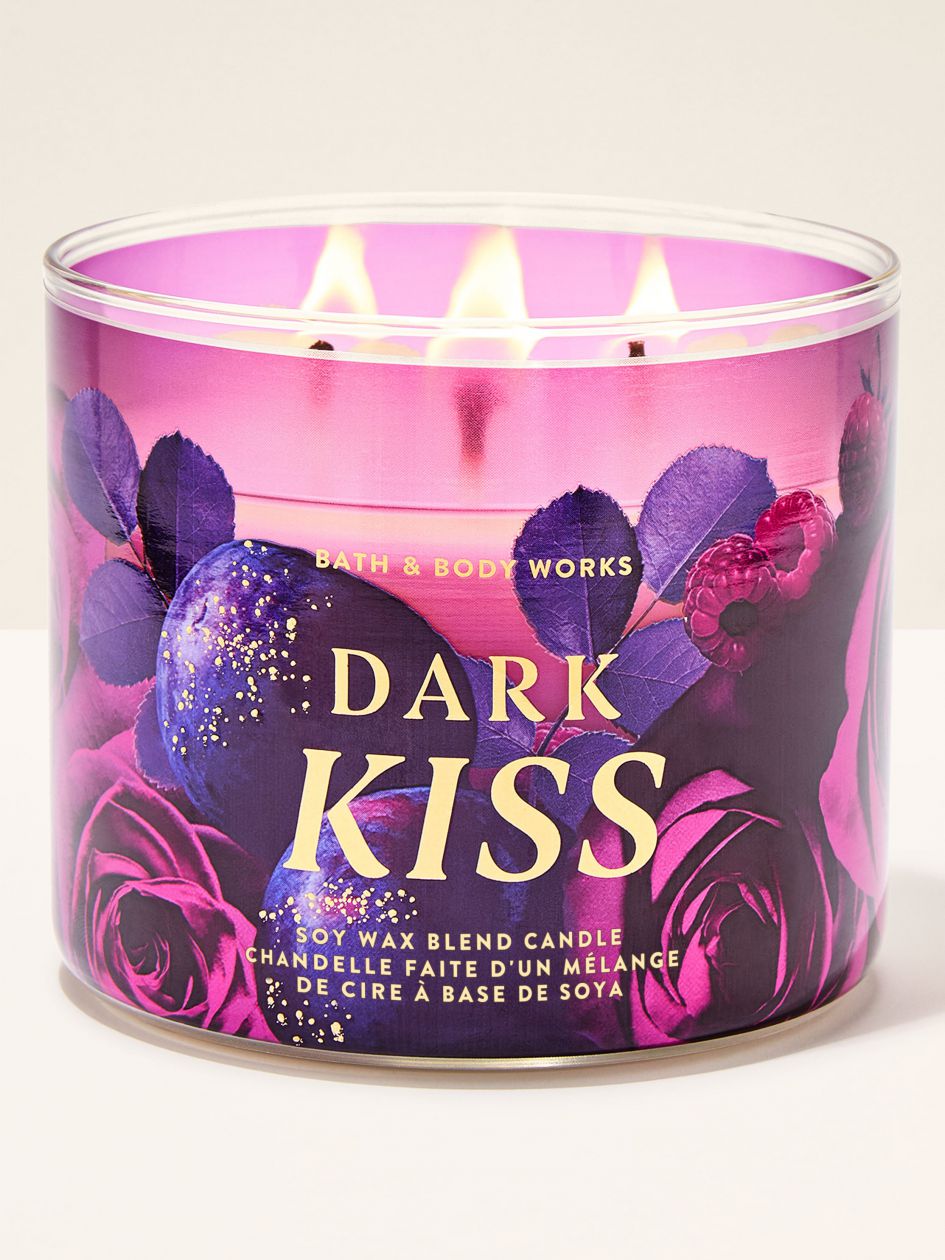 Bath & Body Works Dark Kiss 3-Wick Scented Candle