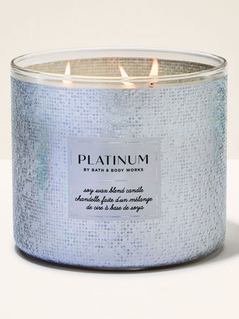 شمعة معطرة باث اند بودي وركس Platinum 3-Wick