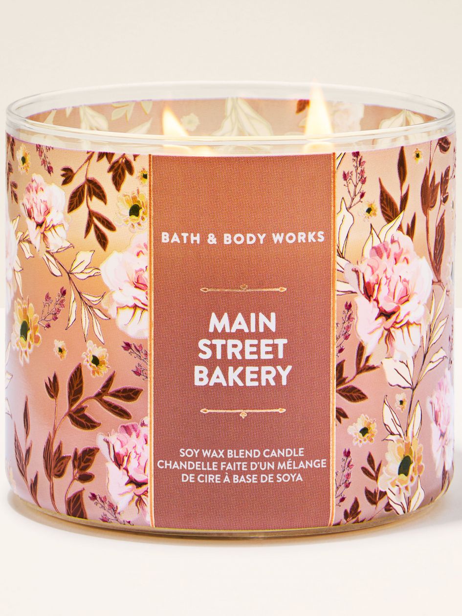 Bath & Body Works Mainstreet Bakery 3-Wick Scented Candle