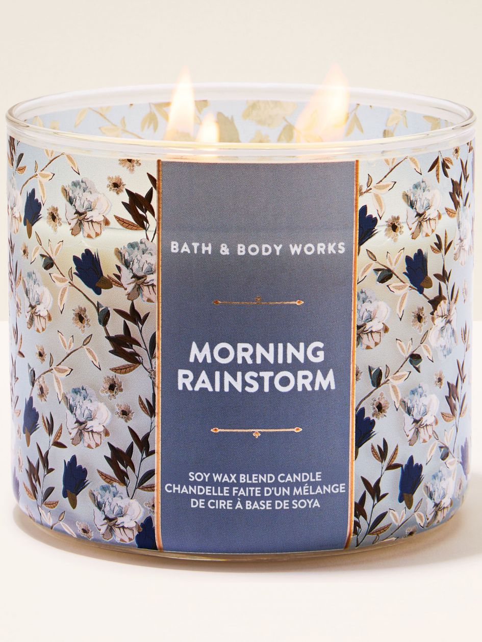 Bath & Body Works Morning Rainstorm 3-Wick Scented Candle