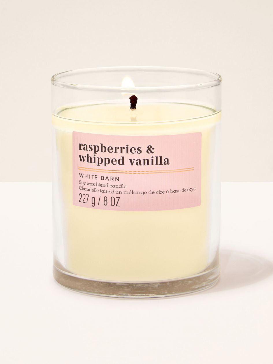White Barn Raspberries & Whipped Vanilla Scented Candle