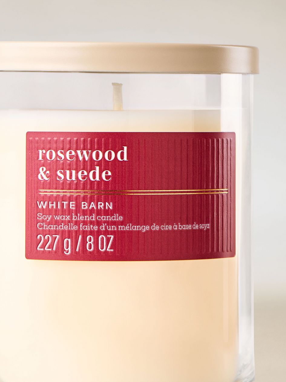 White Barn Rosewood & Suede Scented Candle