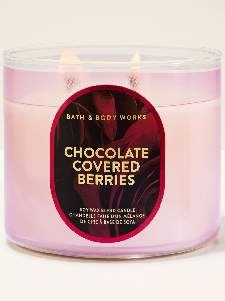 Bath & Body Works Chocolate Covered Berries 3-Wick Scented Candle