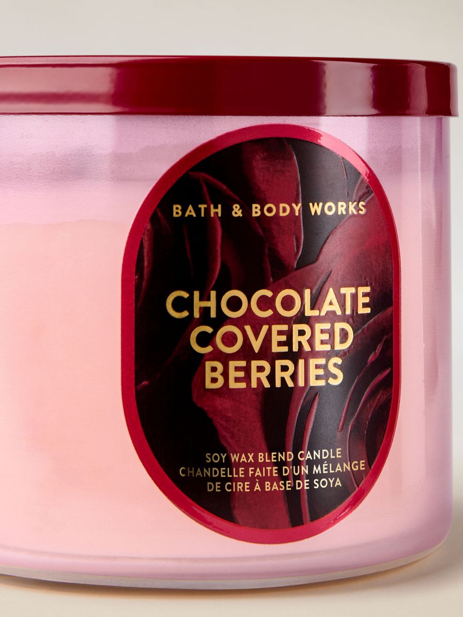 Bath & Body Works Chocolate Covered Berries 3-Wick Scented Candle