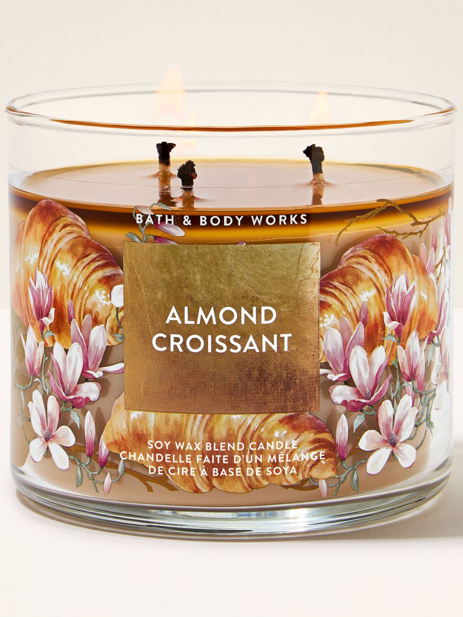 Bath & Body Works Almond Croissant 3-Wick Scented Candle