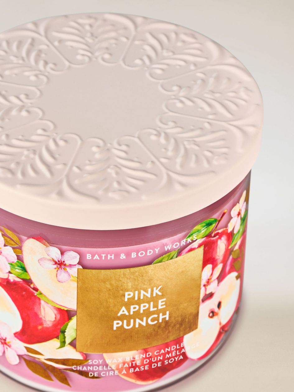 Bath & Body Works Pink Apple Punch 3-Wick Scented Candle