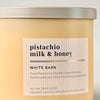 White Barn Pistachio Milk & Honey 3-Wick Scented Candle