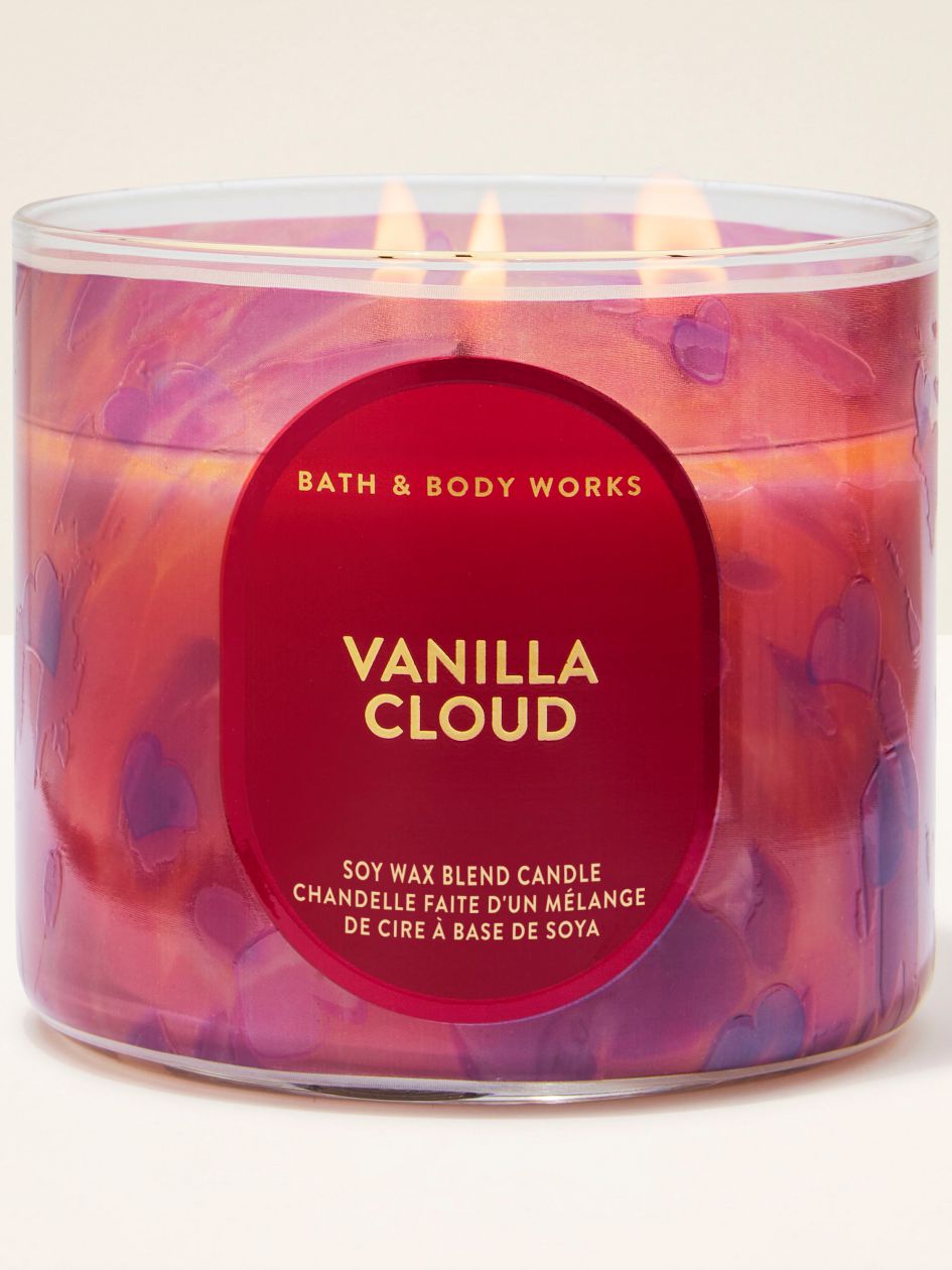 Bath & Body Works Vanilla Cloud 3-Wick Scented Candle