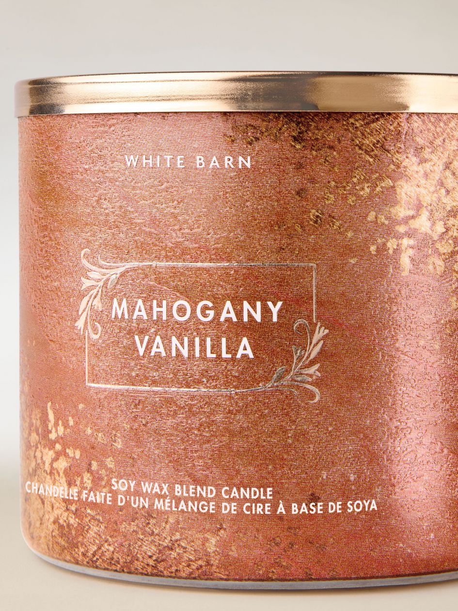 Bath & Body Works Mahogany Vanilla 3-Wick Scented Candle