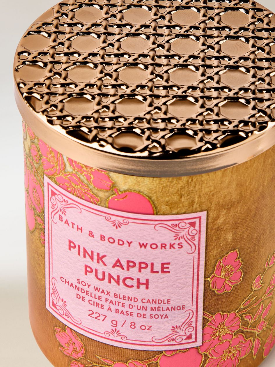 شمعة معطرة باث اند بودي وركس Pink Apple Punch
