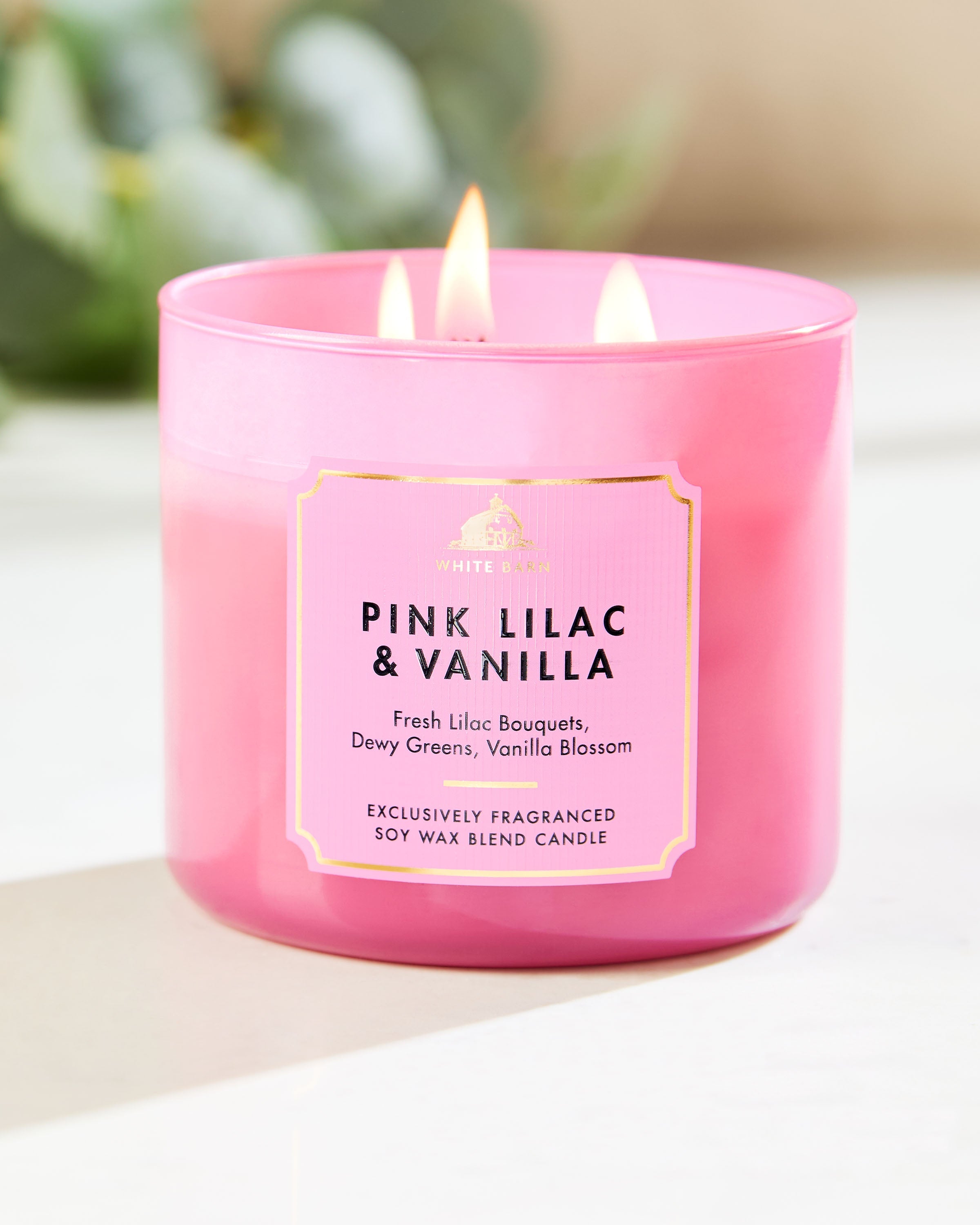 White Barn Pink Lilac & Vanilla 3-Wick Scented Candle