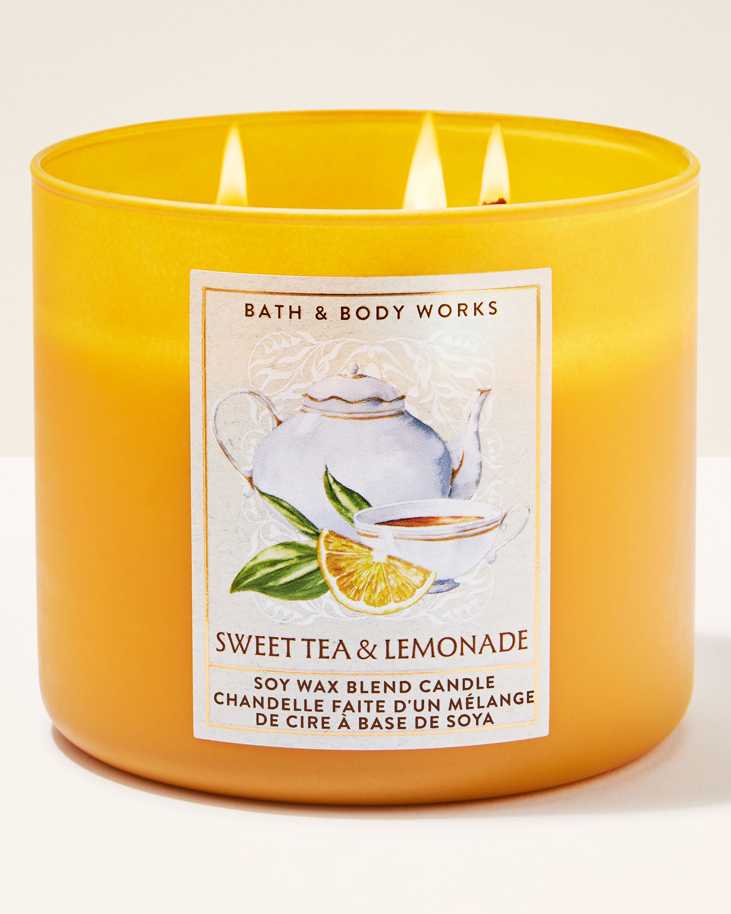 Bath & Body Works Sweet Tea & Lemonade 3-Wick Scented Candle