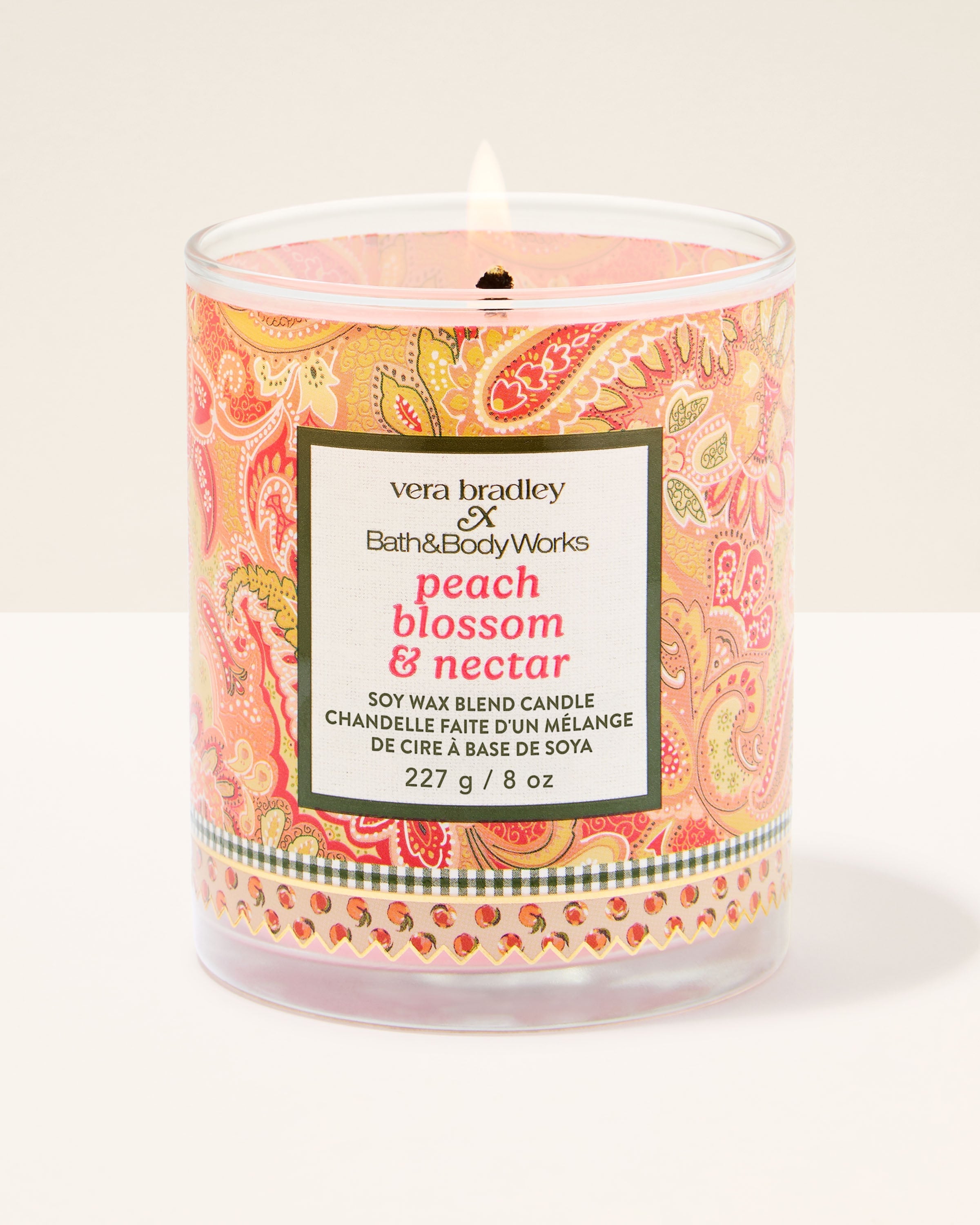 Bath & Body Works Peach Blossom & Nectar Scented Candle